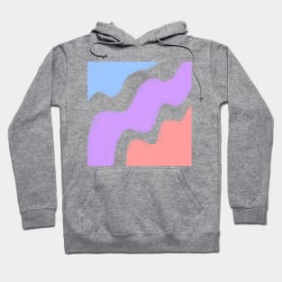 Pink purple red watercolor art Hoodie